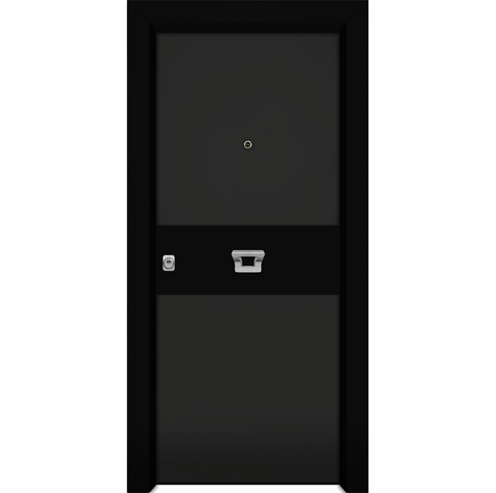 Πόρτα ασφαλείας αλουμινίου Inox Nexus A222