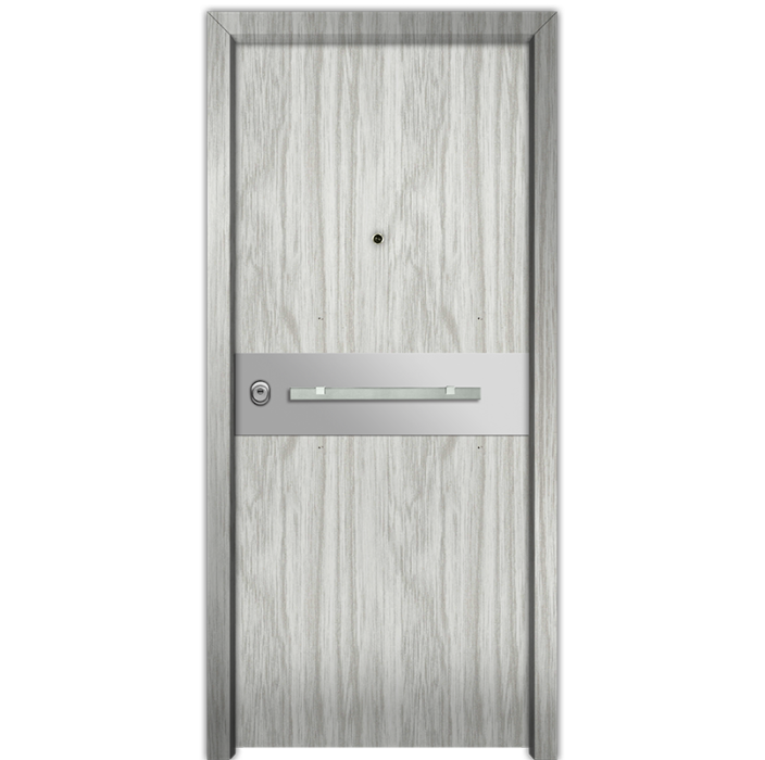 Πόρτα ασφαλείας αλουμινίου Bond Nexus S630 white wood