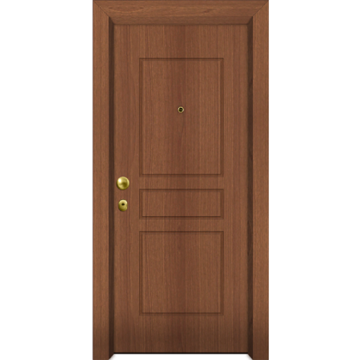 Πόρτα Ασφαλείας Laminate Nexus 16 σημείων ασφαλείας μονής θωράκισης με σχέδιο έξω P501 και σε 6 άτοκες δόσεις (Λαμπάς 24cm)