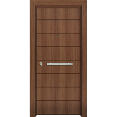 Πόρτα Ασφαλείας Laminate Nexus 16 σημείων ασφαλείας μονής θωράκισης με σχέδιο έξω P528 και σε 6 άτοκες δόσεις (Λαμπάς 24cm)