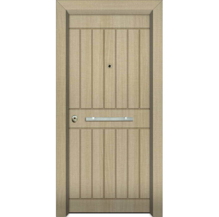 Πόρτα Ασφαλείας Laminate Nexus 16 σημείων ασφαλείας μονής θωράκισης με σχέδιο έξω P533 και σε 6 άτοκες δόσεις (Λαμπάς 24cm)