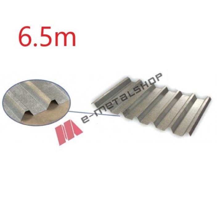 Λαμαρίνα Aluzinc τραπεζοειδής μορφής πάχους 0,40mm, μήκος 6,5m.