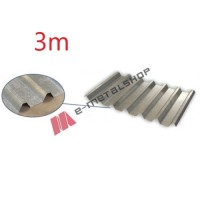 Λαμαρίνα Aluzinc τραπεζοειδής μορφής πάχους 0,40mm, μήκος 3m.