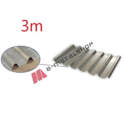Λαμαρίνα Aluzinc τραπεζοειδής μορφής πάχους 0,40mm, μήκος 3m.