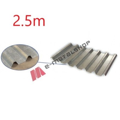 Λαμαρίνα Aluzinc τραπεζοειδής μορφής πάχους 0,40mm, μήκος 2,5m.