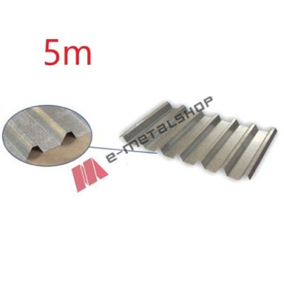 Λαμαρίνα Aluzinc τραπεζοειδής μορφής πάχους 0,40mm, μήκος 5m.