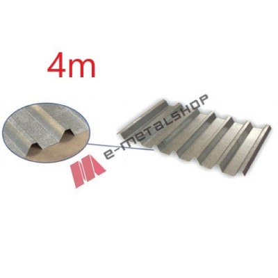 Λαμαρίνα Aluzinc τραπεζοειδής μορφής πάχους 0,40mm, μήκος 4m.