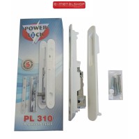 Κλειδαριά ασφαλείας με λεβιέ (μοχλό) Powerlock PL310 χρώμα λευκό
