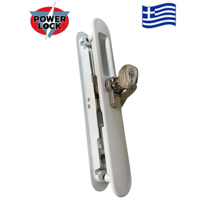 Κλειδαριά κυλίνδρου Powerlock PL42 χρώμα λευκό