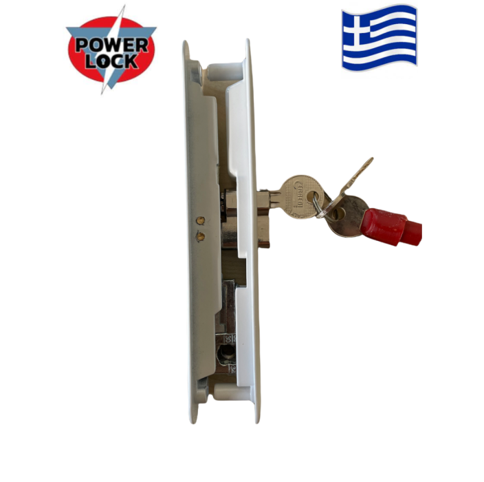 Κλειδαριά κυλίνδρου Powerlock PL42 χρώμα λευκό