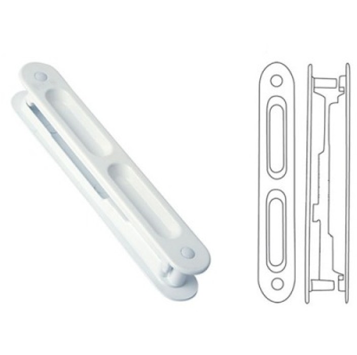 Χούφτα κλειδαριάς PL220 Powerlock PL220 χρώμα λευκό