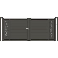 Δίφυλλη ανοιγόμενη αυλόπορτα Classic Stylegates C101 200x100
