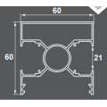 Κολώνα περίφραξης 60x60 σε χρώμα μπεζ SD-8005Α Style