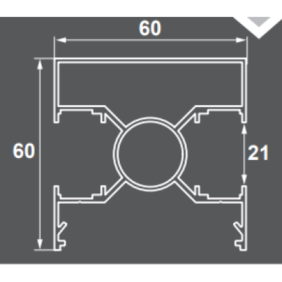 Κολώνα περίφραξης 60x60 σε χρώμα μπεζ SD-8005Α Style 