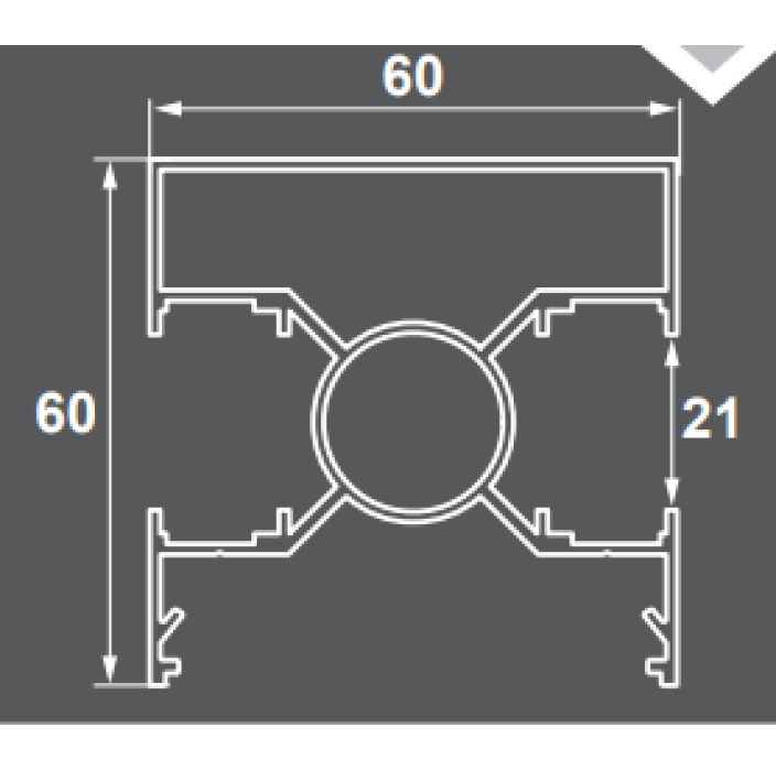 Κολώνα περίφραξης 60x60 σε χρώμα μπεζ SD-8005Α Style