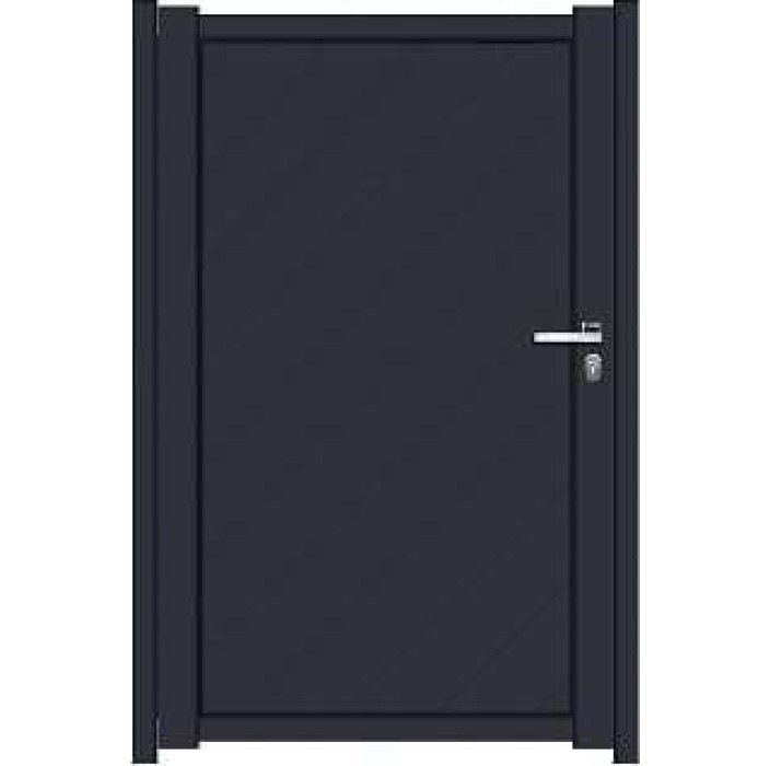 Μονόφυλλη ανοιγόμενη αυλόπορτα Classic Stylegates C675 100x100