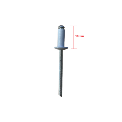 Πριτσίνι αλουμινίου 4x10mm σε χρώμα λευκό
