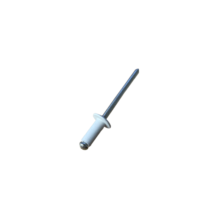 Πριτσίνι αλουμινίου 4x10mm σε χρώμα λευκό