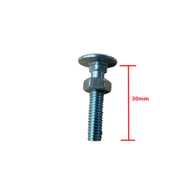 Καρόβιδα (κασονόβιδα) γαλβανιζέ DIN 6x30mm μαζί με παξιμάδι