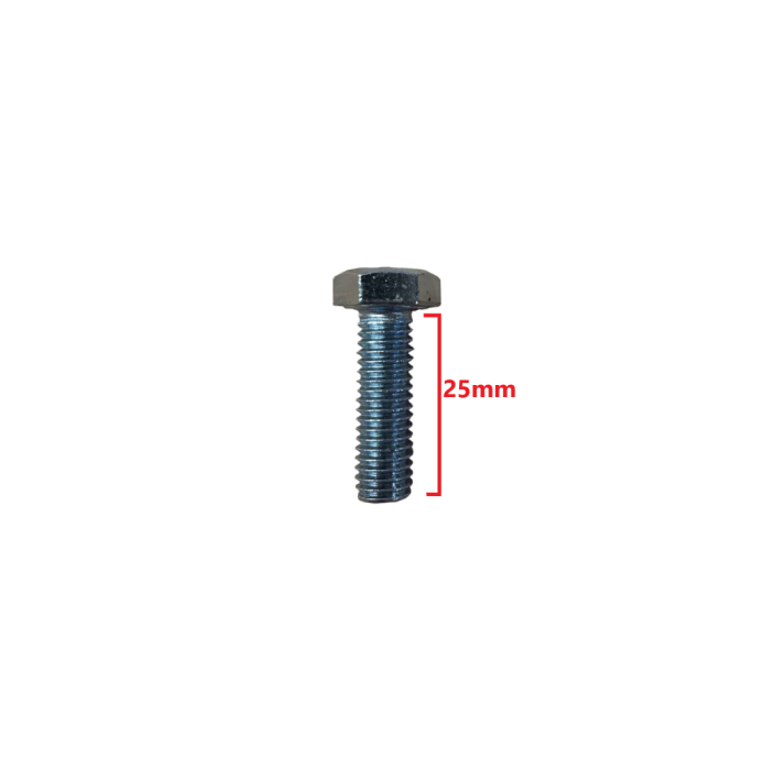 Βίδα 933 DIN γαλαβανιζέ εξάγωνη 8*25mm
