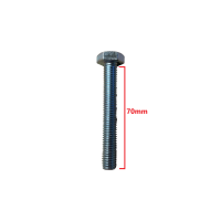 Βίδα 933 DIN γαλαβανιζέ εξάγωνη 10*70mm