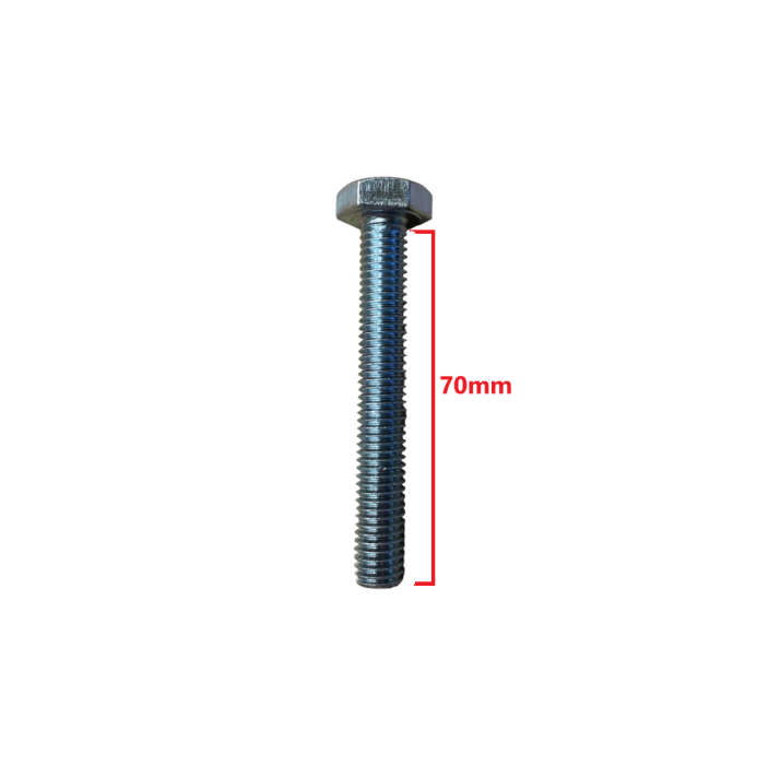 Βίδα 933 DIN γαλαβανιζέ εξάγωνη 10*70mm