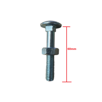 Καρόβιδα (κασονόβιδα) γαλβανιζέ 10x60mm μαζί με παξιμάδι 