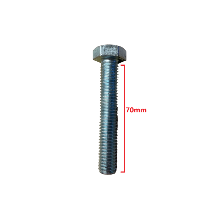 Βίδα 933 DIN γαλαβανιζέ εξάγωνη 12*70mm
