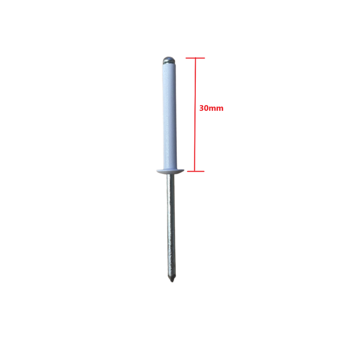 Πριτσίνι αλουμινίου 3,8x30mm σε χρώμα λευκό