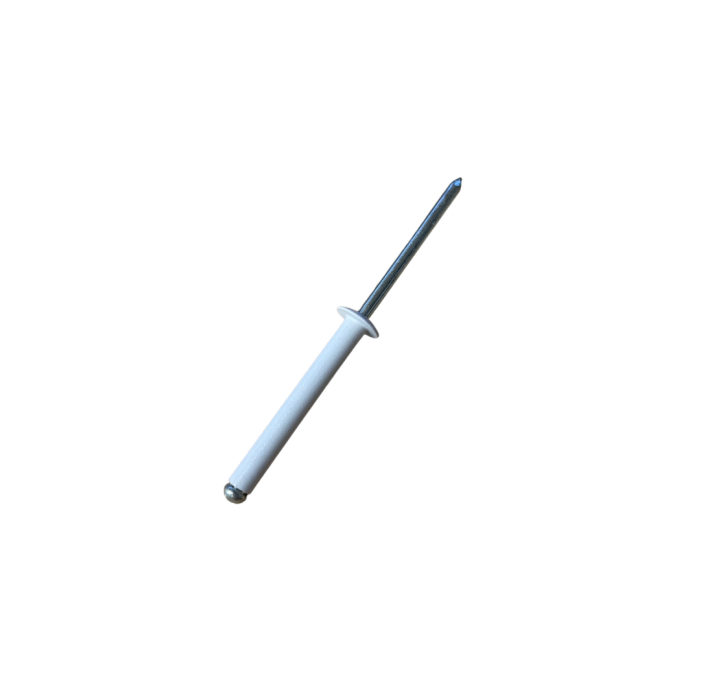 Πριτσίνι αλουμινίου 3,8x25mm σε χρώμα λευκό