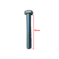 Βίδα 933 DIN γαλαβανιζέ εξάγωνη 12*80mm