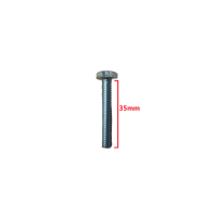 Βίδα 933 DIN γαλαβανιζέ εξάγωνη 6*35mm