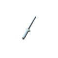 Πριτσίνι αλουμινίου 4x12mm σε χρώμα λευκό