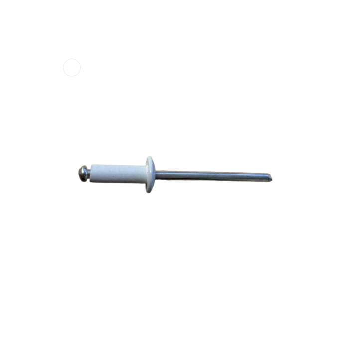 Πριτσίνι αλουμινίου 4x12mm σε χρώμα λευκό
