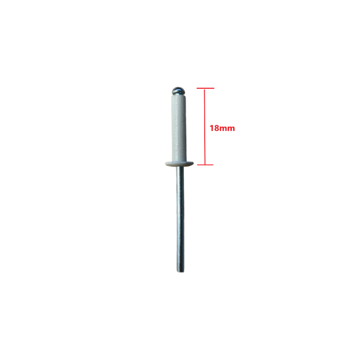 Πριτσίνι αλουμινίου 4x18mm σε χρώμα λευκό