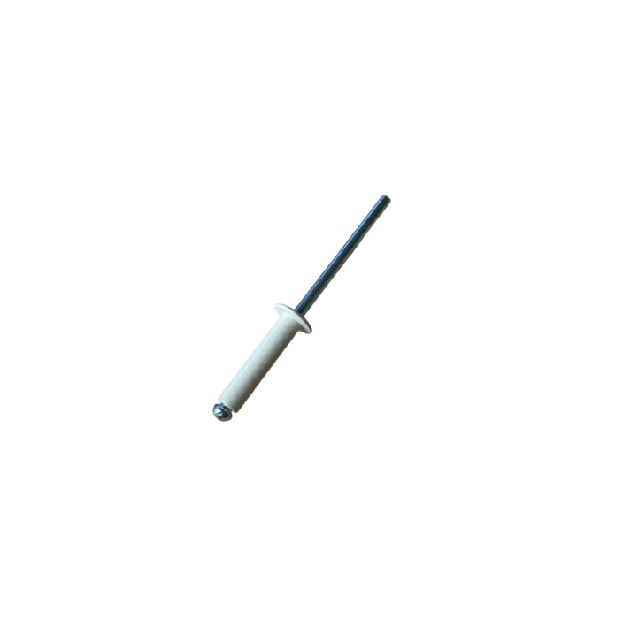 Πριτσίνι αλουμινίου 4x18mm σε χρώμα λευκό