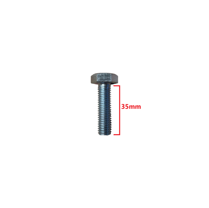 Βίδα 933 DIN γαλαβανιζέ εξάγωνη 10*35mm