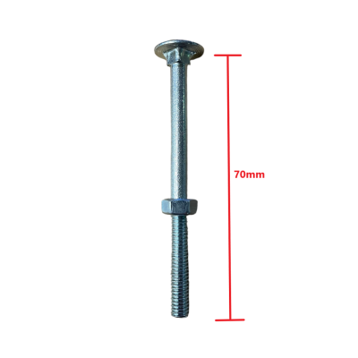 Καρόβιδα (κασονόβιδα) γαλβανιζέ 6x70mm μαζί με παξιμάδι