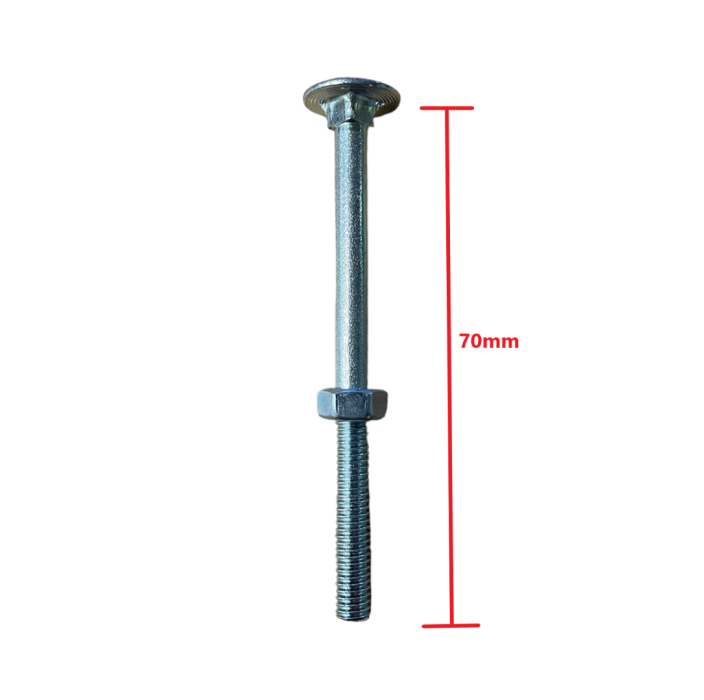 Καρόβιδα (κασονόβιδα) γαλβανιζέ 6x70mm μαζί με παξιμάδι