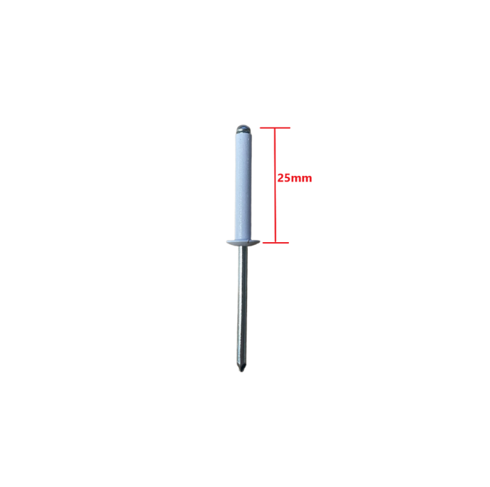 Πριτσίνι αλουμινίου 3,8x25mm σε χρώμα λευκό
