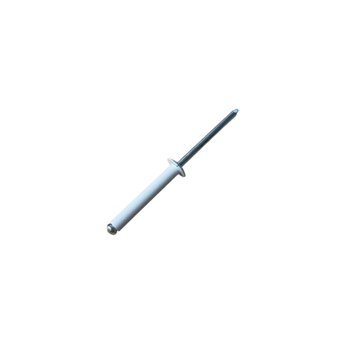 Πριτσίνι αλουμινίου 3,8x30mm σε χρώμα λευκό