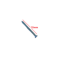 Τσιμεντόβιδα (βίδα μπετού) 7,5*72mm, γαλβανιζέ κανονικό κεφάλι