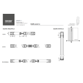 Σίτα Πλισέ (Plise) 22mm έτοιμη κομμένη στα μέτρα σας made in Italy Zanzar