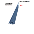 Σετ τούμπο (tubo) με πανί σίτας κάθετης αντικατάστασης παραθύρου Zanzar βέργα μήκους 6m.
