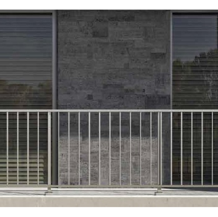 Κάγκελα αλουμινίου τύπου INOX F50 VERTICAL-Q Aluminco (τιμή τρέχοντος μέτρου)