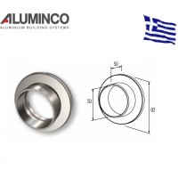 Αρμοκάλυπτρο κουπαστής F50-200 με καπάκι για κάγκελα αλουμινίου τύπου INOX F50 Aluminco 4509Z