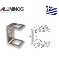 Εξωτερικό στήριγμα κολώνας 40x40 Aluminco F50 4139