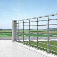 Κάγκελα αλουμινίου τύπου INOX F50 Accord Tubular Aluminco (τιμή τρέχοντος μέτρου)