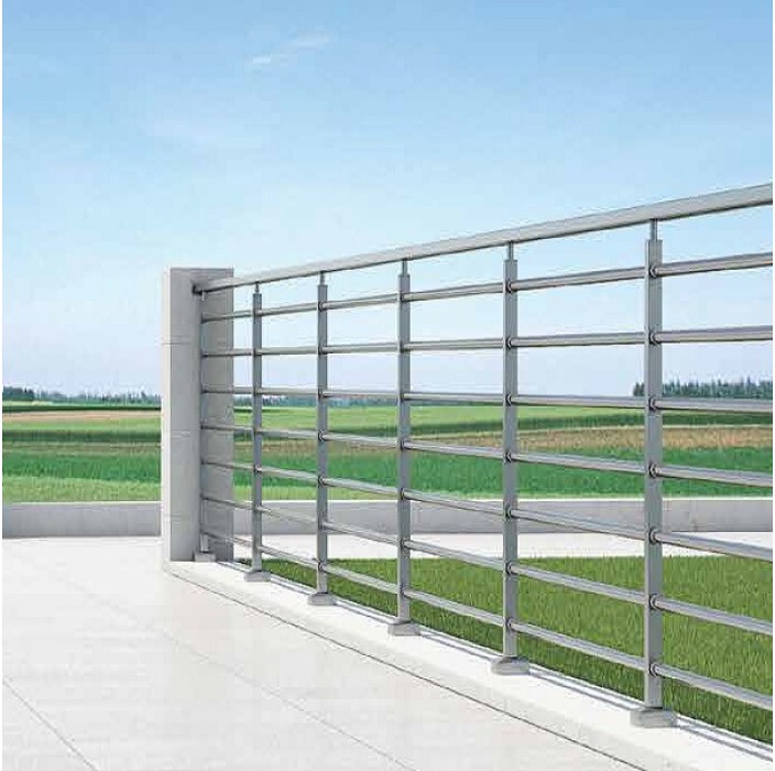 Κάγκελα αλουμινίου τύπου INOX F50 Accord Tubular Aluminco (τιμή τρέχοντος μέτρου)