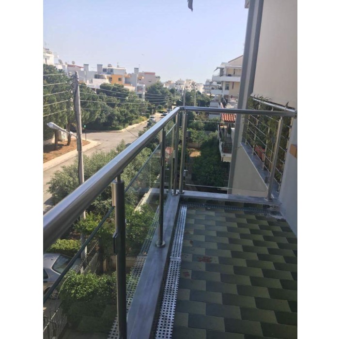 Κάγκελα αλουμινίου τύπου INOX F50 Horizon Aluminco (τιμή τρέχοντος μέτρου)